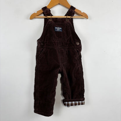 Chocolate Brown Corduroy Overalls (3-6M)