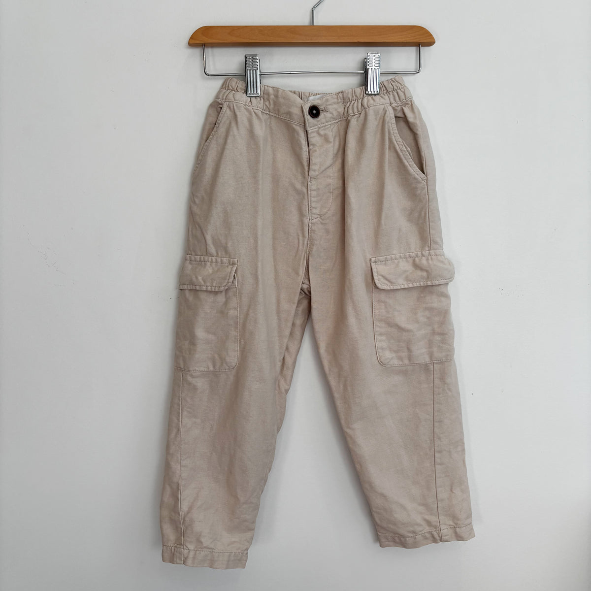 Cream Cargo Pants (4-5Y)