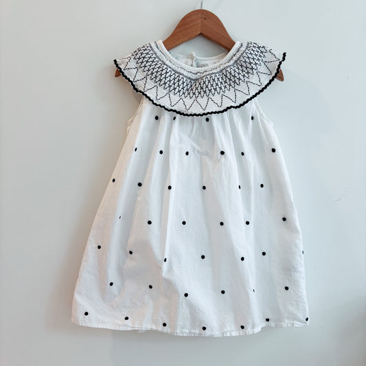 Embroidered White Dress (4Y)