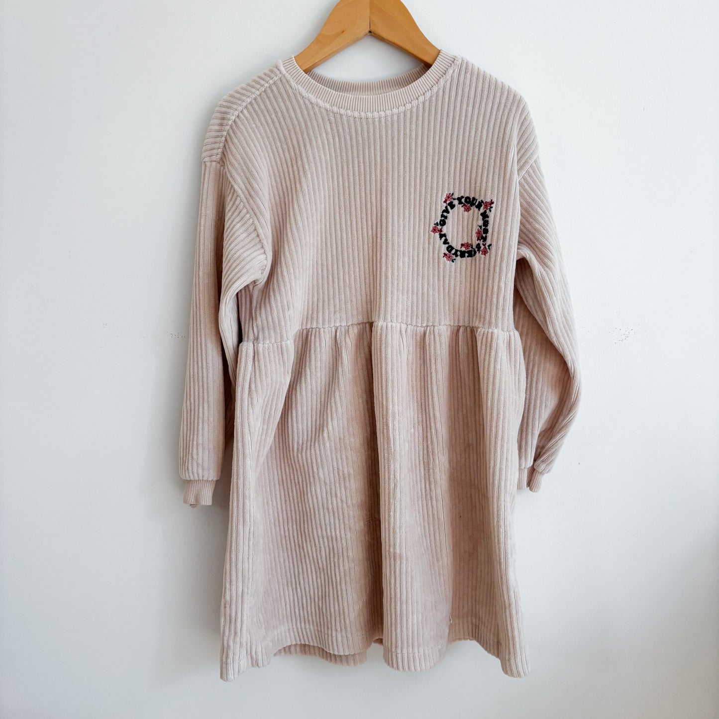 Ribbed Stretchy Corduroy Dress (5-6Y)