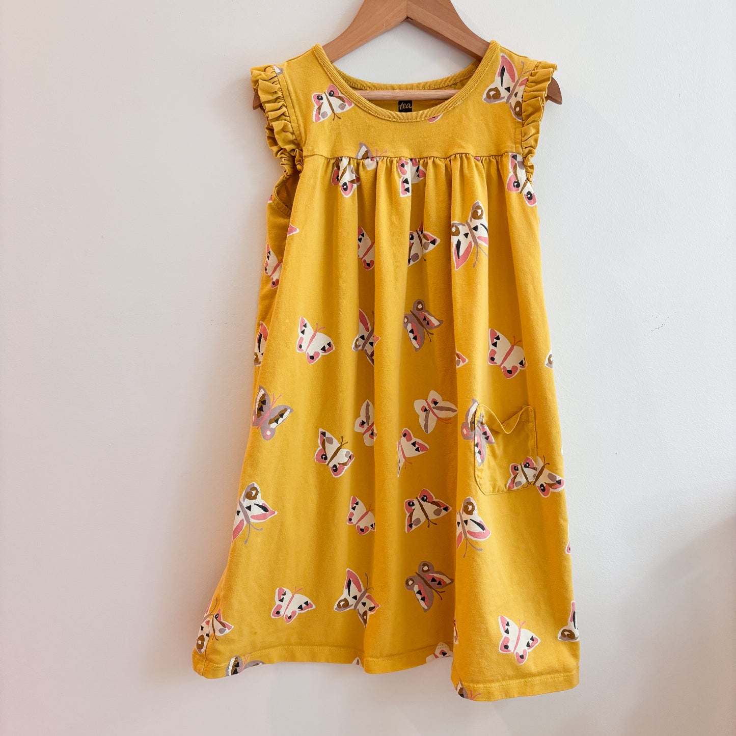 Yellow Butterfly Dress (8Y)