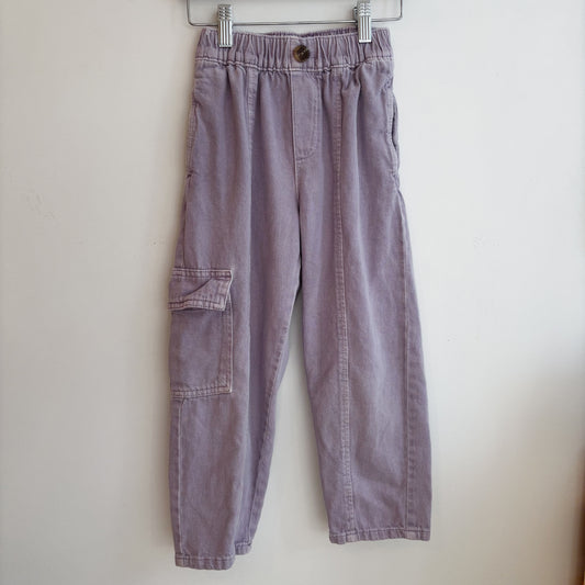 Purple Denim Cargo Pants (6Y)
