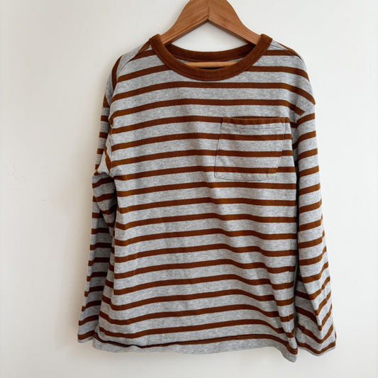 Brown & Grey Striped Shirt (6-8Y)