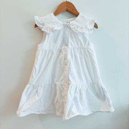 White Sleeveless Dress (3Y)