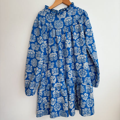 Blue Floral Dress (8-9Y)