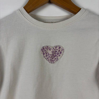 Heart Applique Long Sleeve Shirt (3Y)