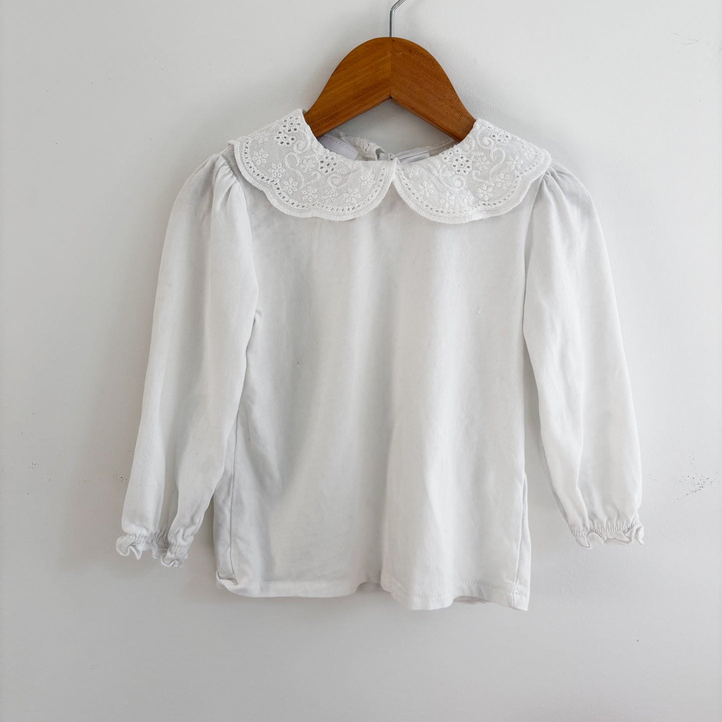 White Lace Collar Long Sleeve (18-24M)
