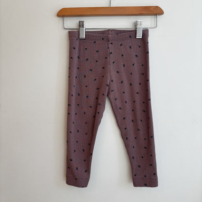 Purple Floral Leggings (18-24M)