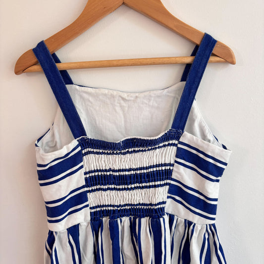 Blue + White Striped Dress (9Y)