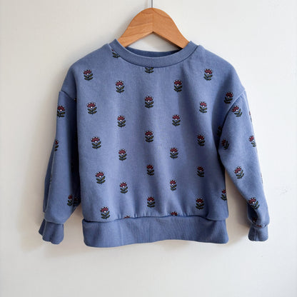 Blue Floral Sweatshirt (2-3Y)
