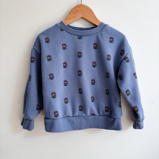 Blue Floral Sweatshirt (2-3Y)