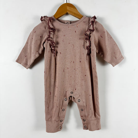 Pink Celestial Print Romper (3-6M)