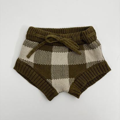 Plaid Knit Bloomers (3-6M)