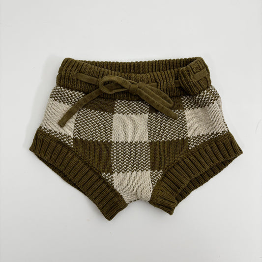 Plaid Knit Bloomers (3-6M)