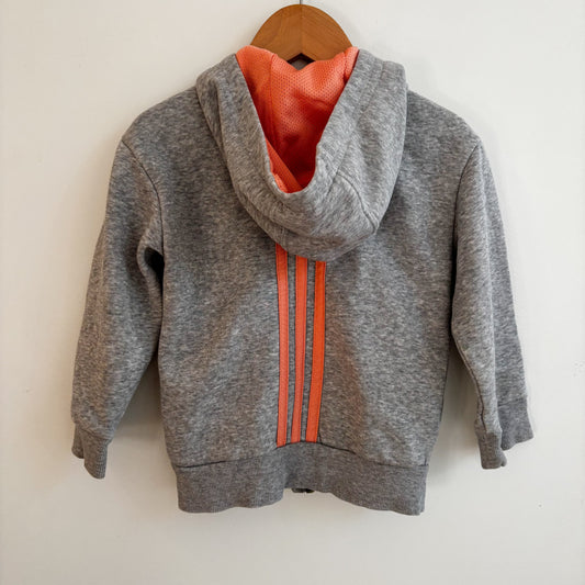 Grey Logo Zip Hoodie (2T)