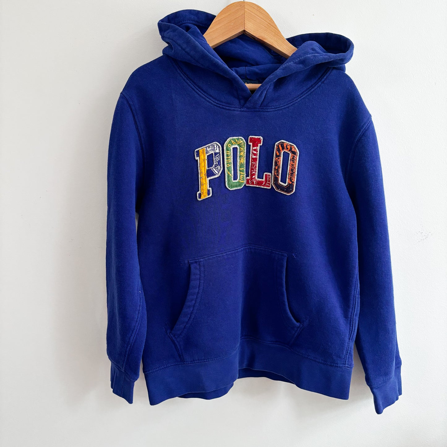 Blue Applique Logo Hoodie (7Y)