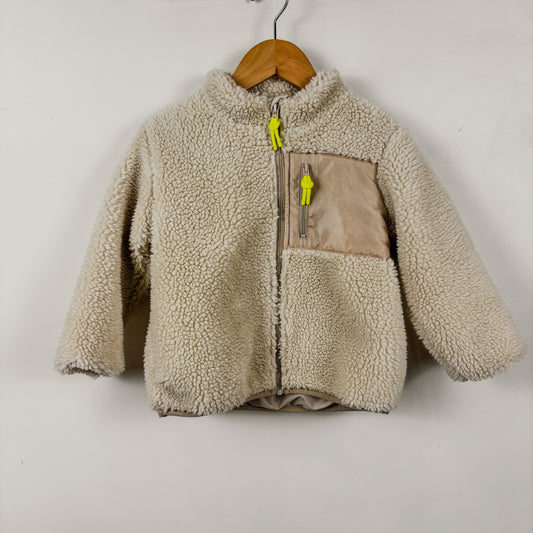 Cream Sherpa Jacket (2T)
