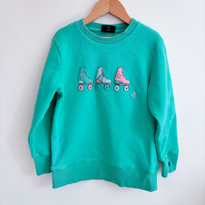 Turquoise Roller Skate Sweatshirt (8Y)