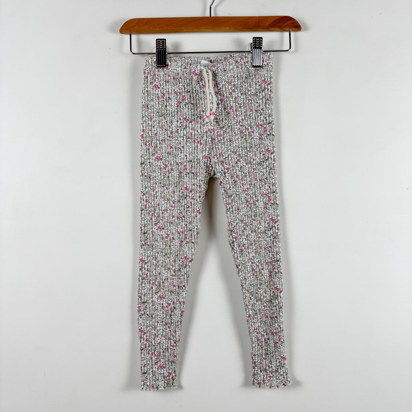 Floral Ribbed Leggings (5Y)