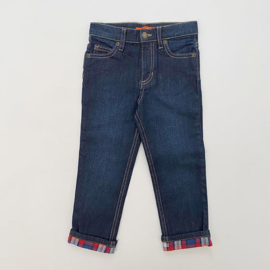 Straight-Cut Blue Jeans