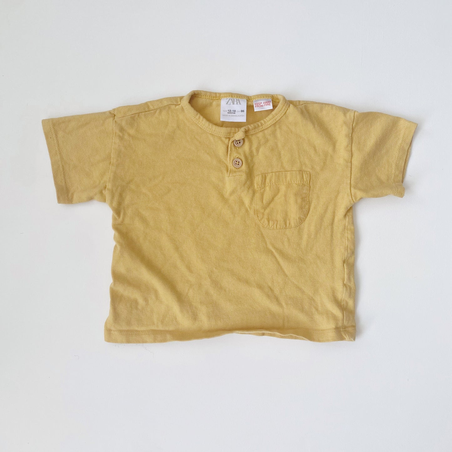 Yellow Pocket Tee