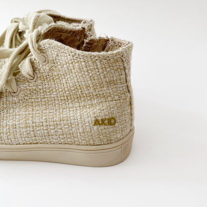 Beige Woven High Tops (9C)