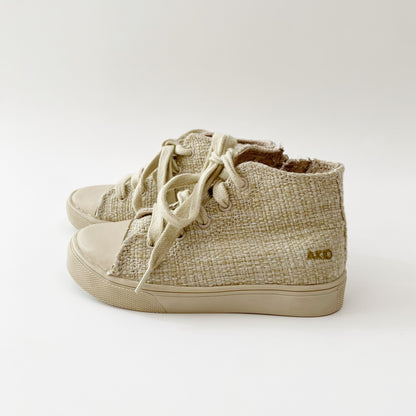 Beige Woven High Tops (9C)