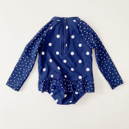 Polka Dot Swimsuit w/ Ruffle