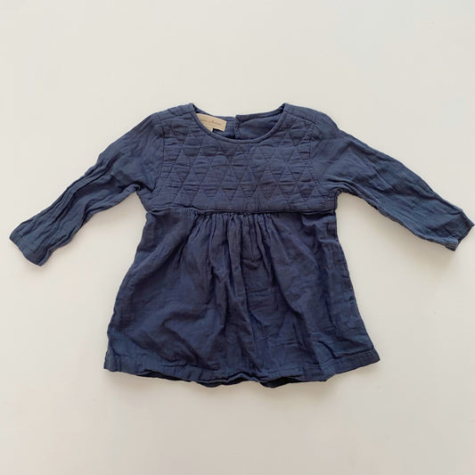 Blue Quilted Dress