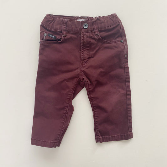 Burgundy Jeans (9-12M)