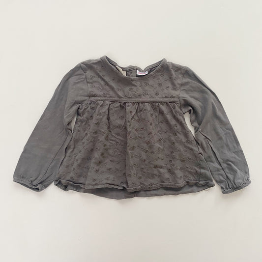 Grey Embroidered Top (18-24M)