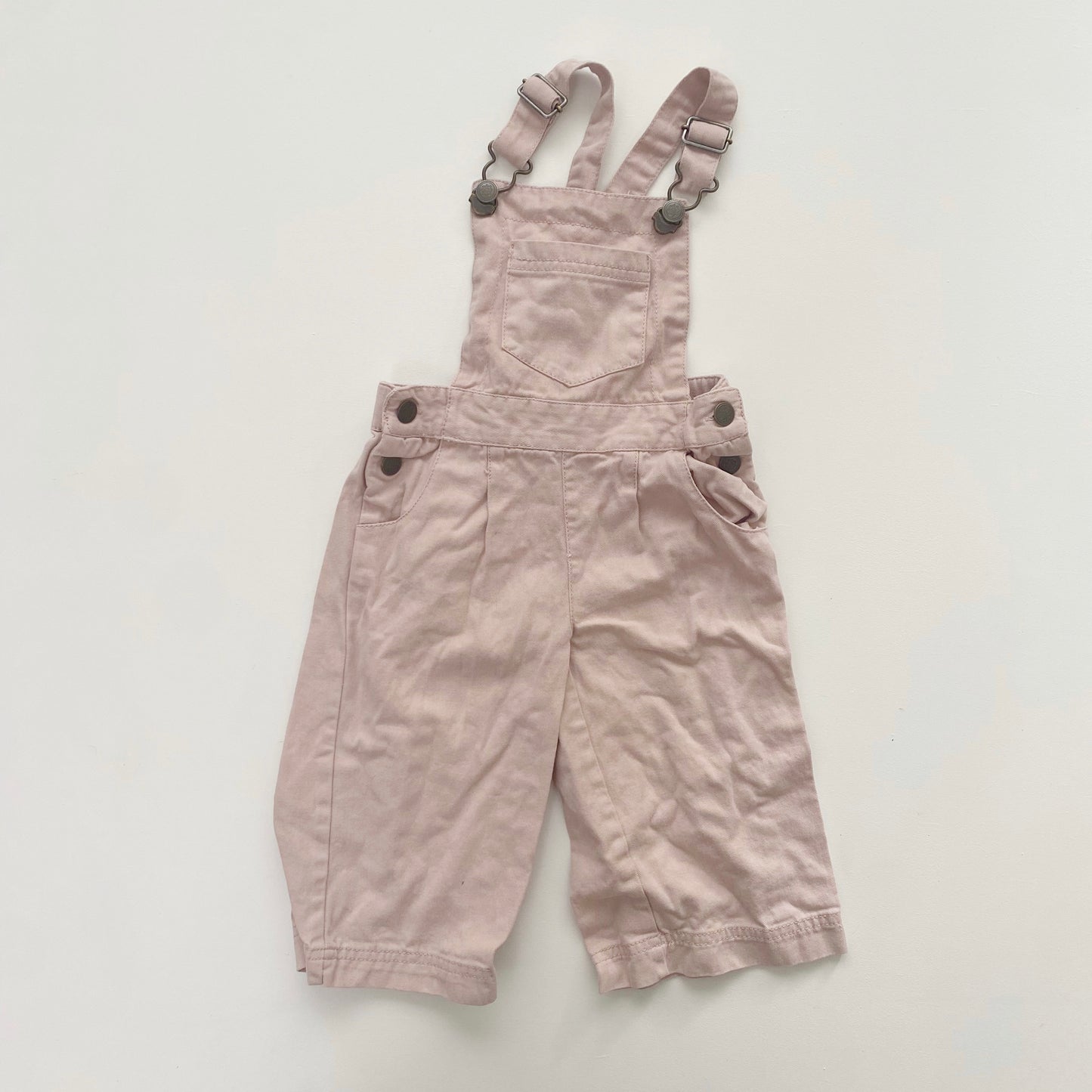 Pink Wide-Leg Overalls