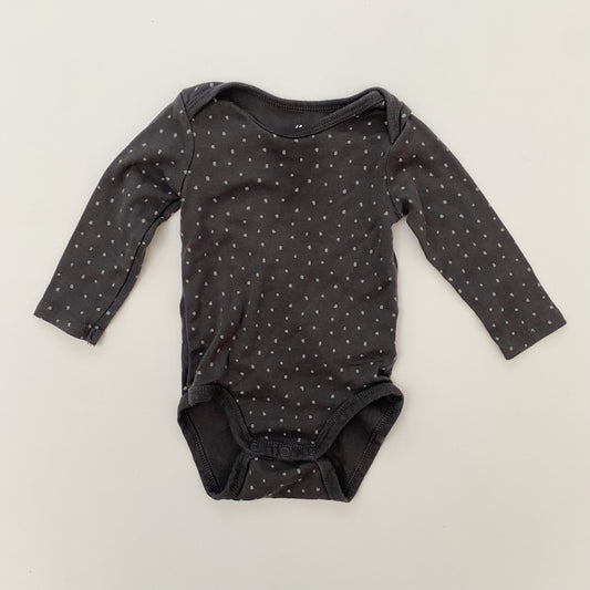 Grey Polka Dot Bodysuit (3-6M)