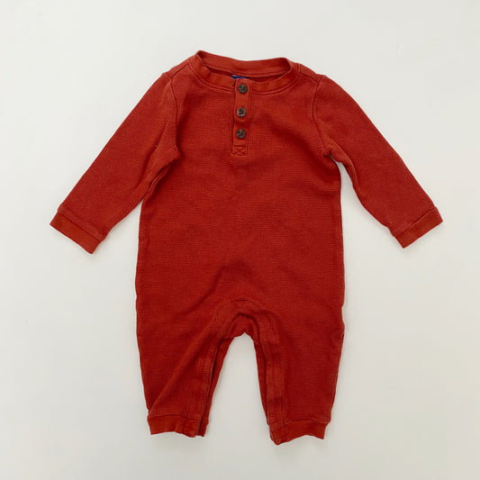 Rust Waffle Romper
