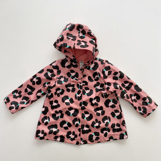 Pink Animal Pattern Rain Coat