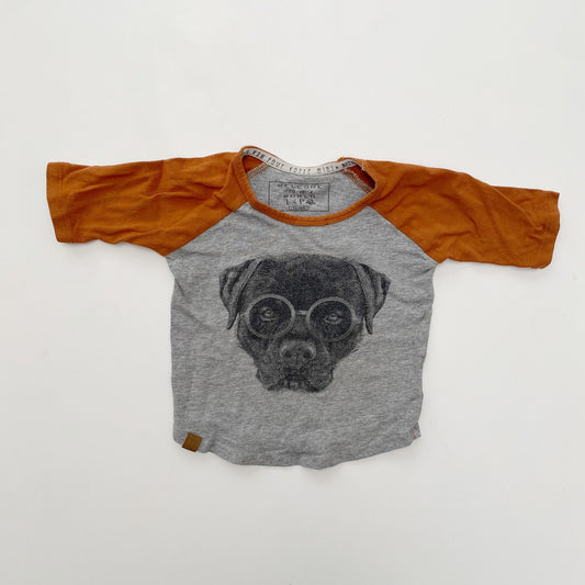 Dog Graphic Long Sleeve Shirt