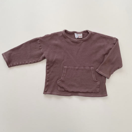 Purple Waffle Knit Shirt