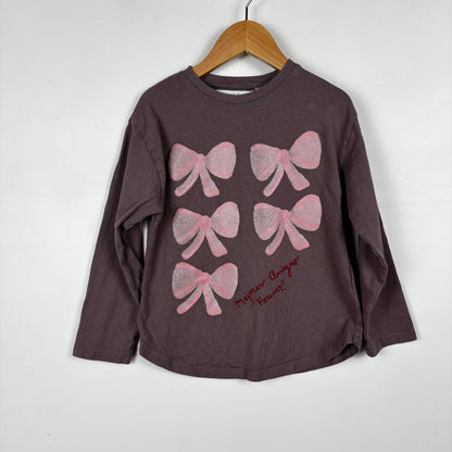 Sparkly Bow Long Sleeve Shirt (6Y)