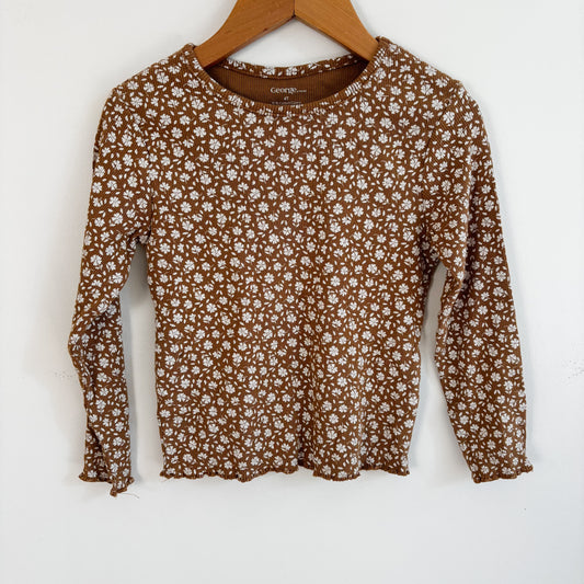 Ribbed Floral Shirt (4T)