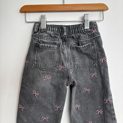 Embroidered Bow Jeans (2Y)