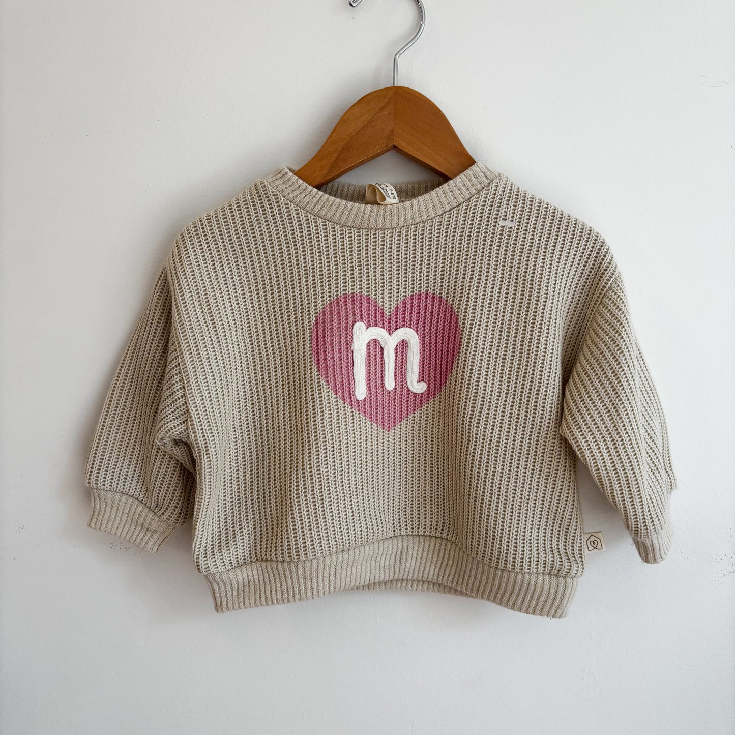 'M' Initial Sweater (6-9M)