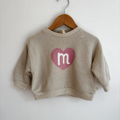 'M' Initial Sweater (6-9M)