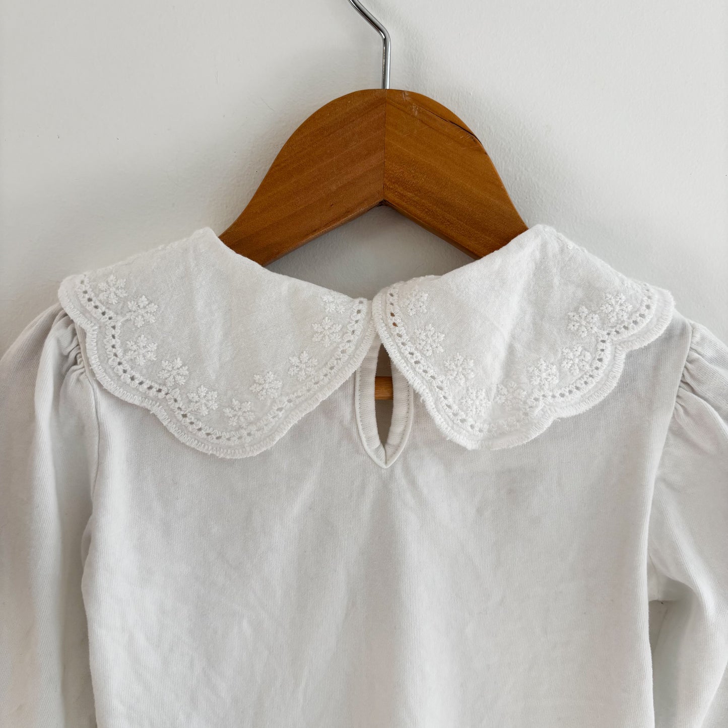 White Lace Collar Long Sleeve (18-24M)
