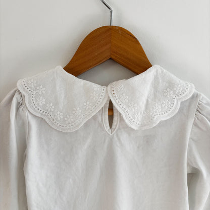 White Lace Collar Long Sleeve (18-24M)