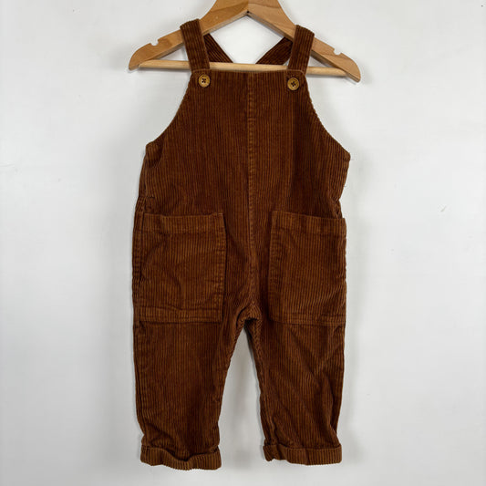 Brown Corduroy Overalls (9-12M)