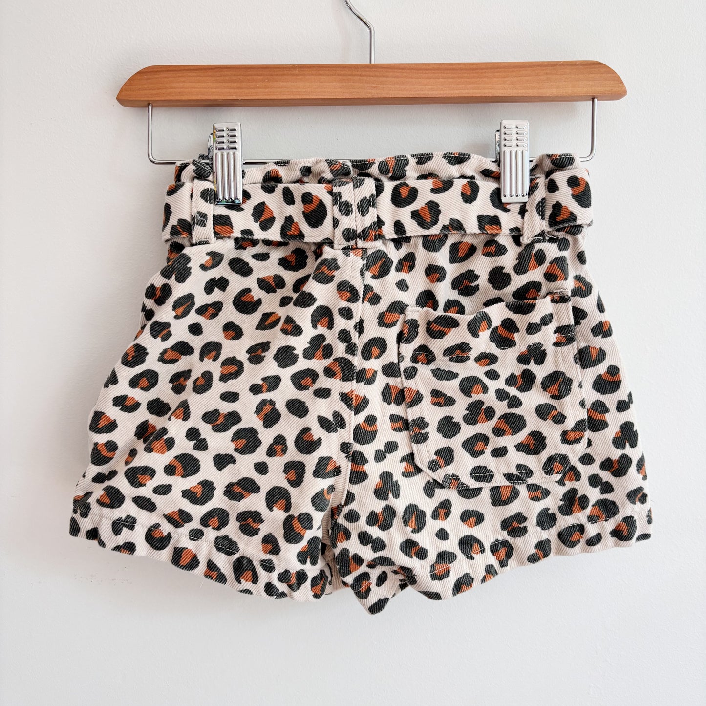 Animal Print Denim Shorts (5Y)