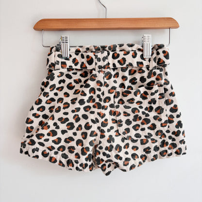 Animal Print Denim Shorts (5Y)