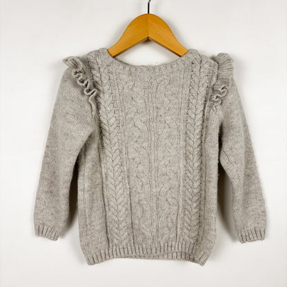 Oatmeal Cable Knit Sweater (18-24M)