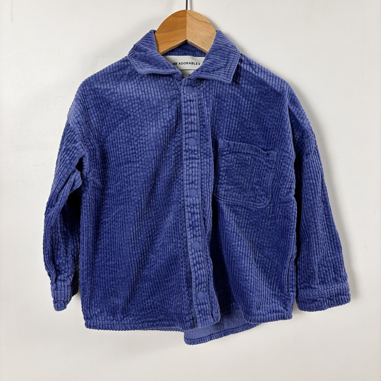 Blue Corduroy Long Sleeve Shirt (2-3Y)