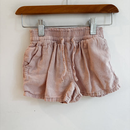 Pale Pink Linen/Cotton Blend Shorts (2-3Y)